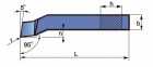 Noż tokarski boczny wygięty NNBd (wielkość 25x16)