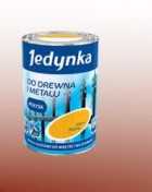 JEDYNKA DO DREWNA I METALU POŁYSK - emalia alkidowa do wnętrz i na zewnątrz ORZECH ŚREDNI 10l JEDYNKA DO DREWNA I METALU POŁYSK - emalia alkidowa do wnętrz i na zewnątrz ORZECH ŚREDNI 10l