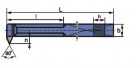 Nóż tokarski do gwintów wewnętrznych ISO13R (wielkość 20x20)