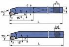 Nóż tokarski wytaczak ISO8 (wielkość 20x20)