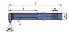 Nóż tokarski do gwintu wewnętrznego NNGs (wielkość 16x16)