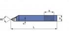 Nóż tokarski do gwintu zewnętrznego  ISO12L (wielkość 32x20) 